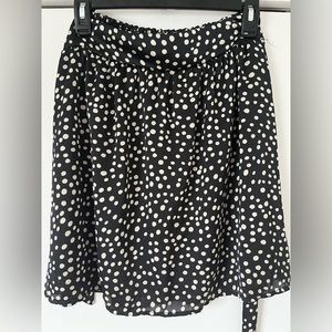 Maurice’s Polka Dot Black & Cream Mini Skirt